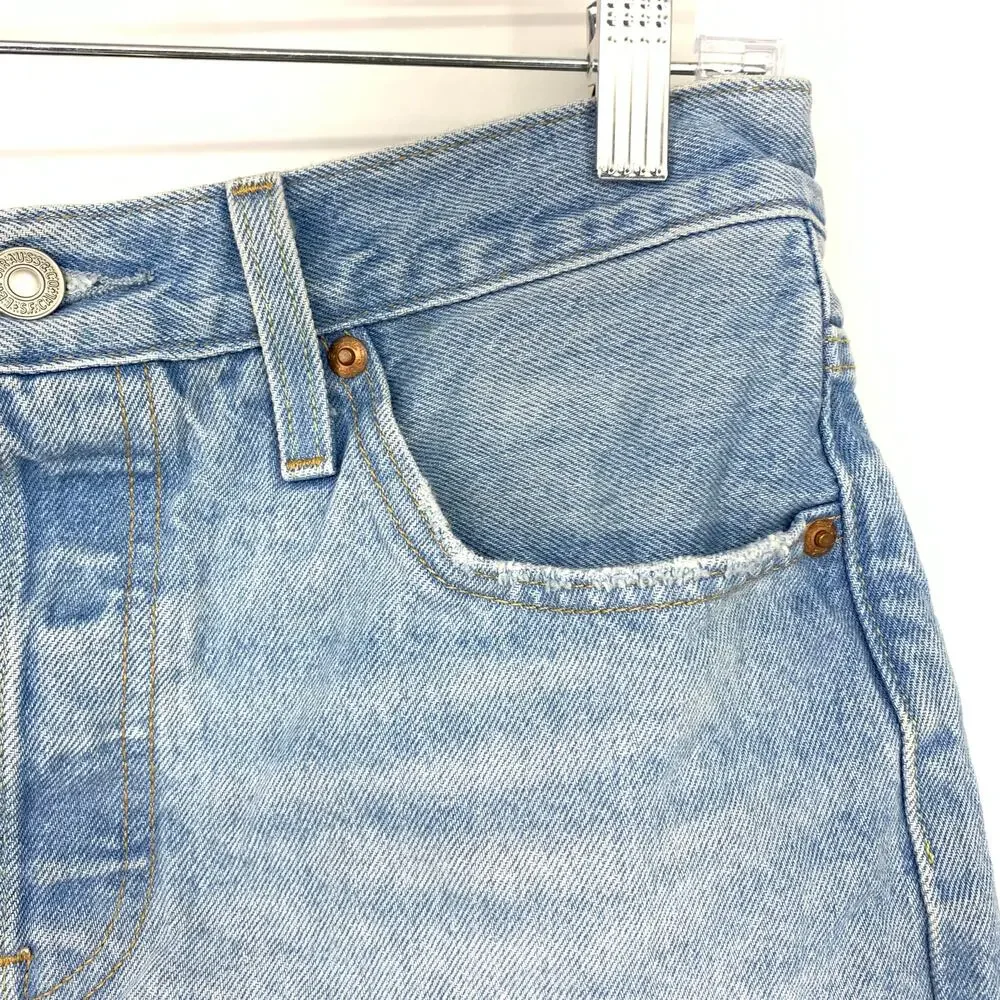 Levis 501 Cut Off Jean Shorts Womens Sz 28